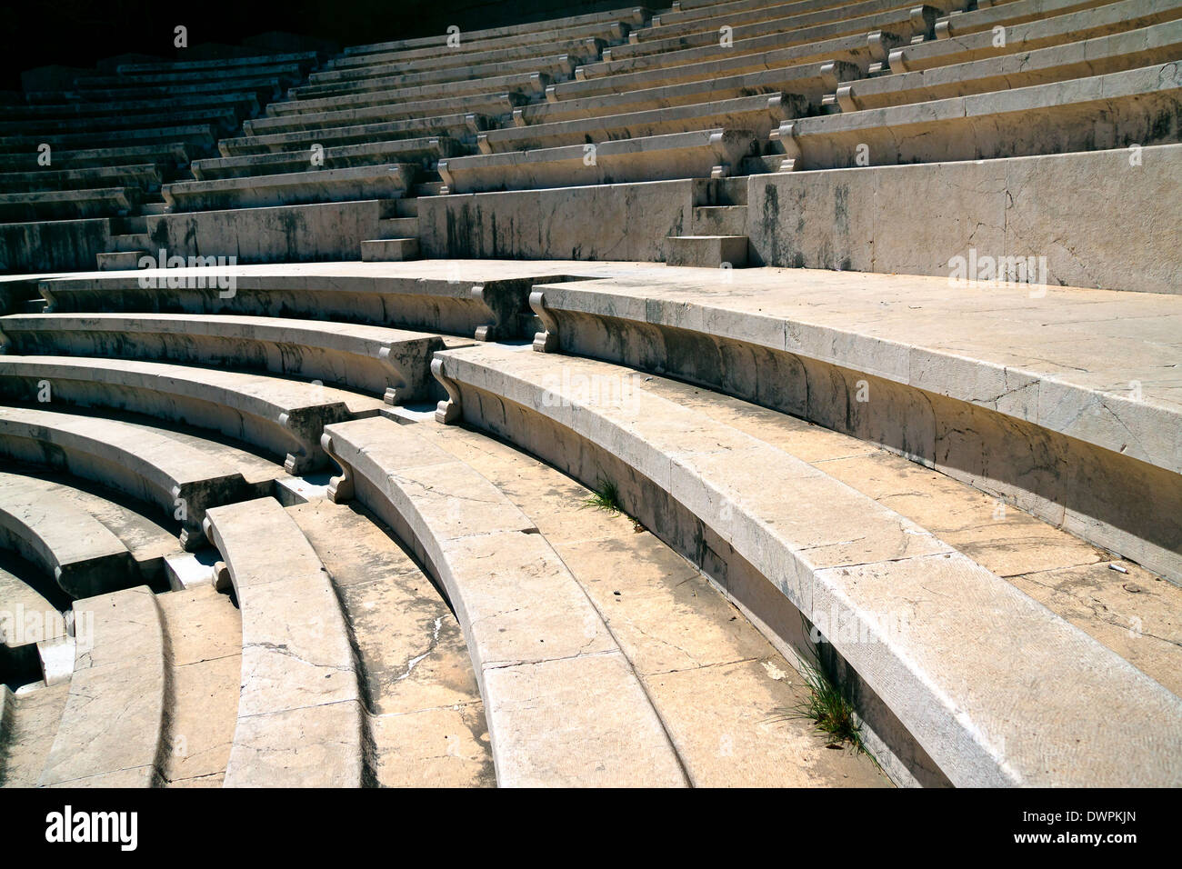 Teatro Antiguo de Rodas. Foto de stock