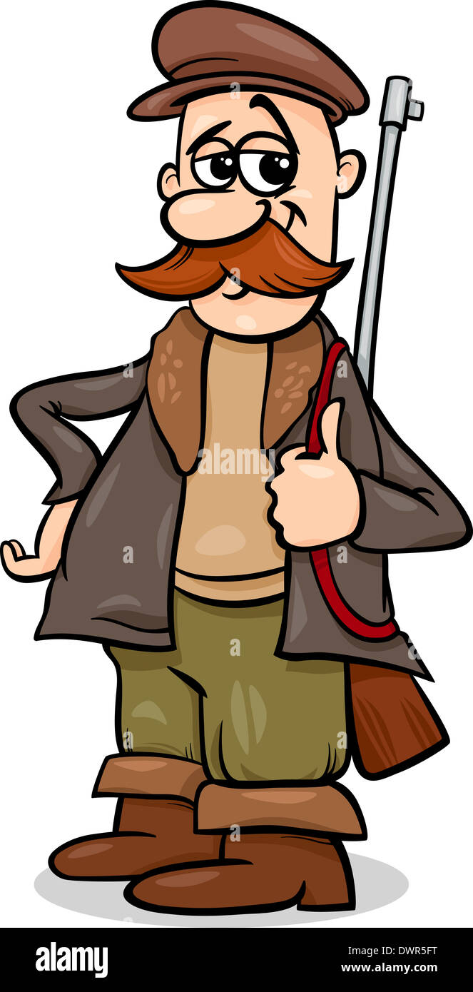 Ilustración de dibujos animados de carácter cazador de Caperucita Roja  cuento de hadas Fotografía de stock - Alamy