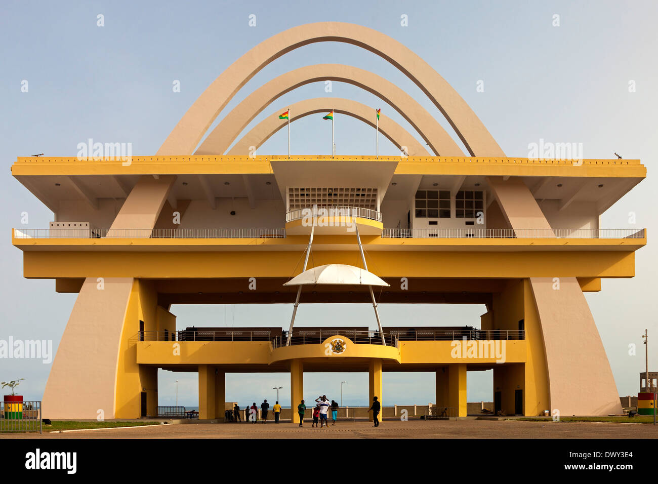 Arco en la Plaza de la independencia, en Accra, Ghana, África Foto de stock