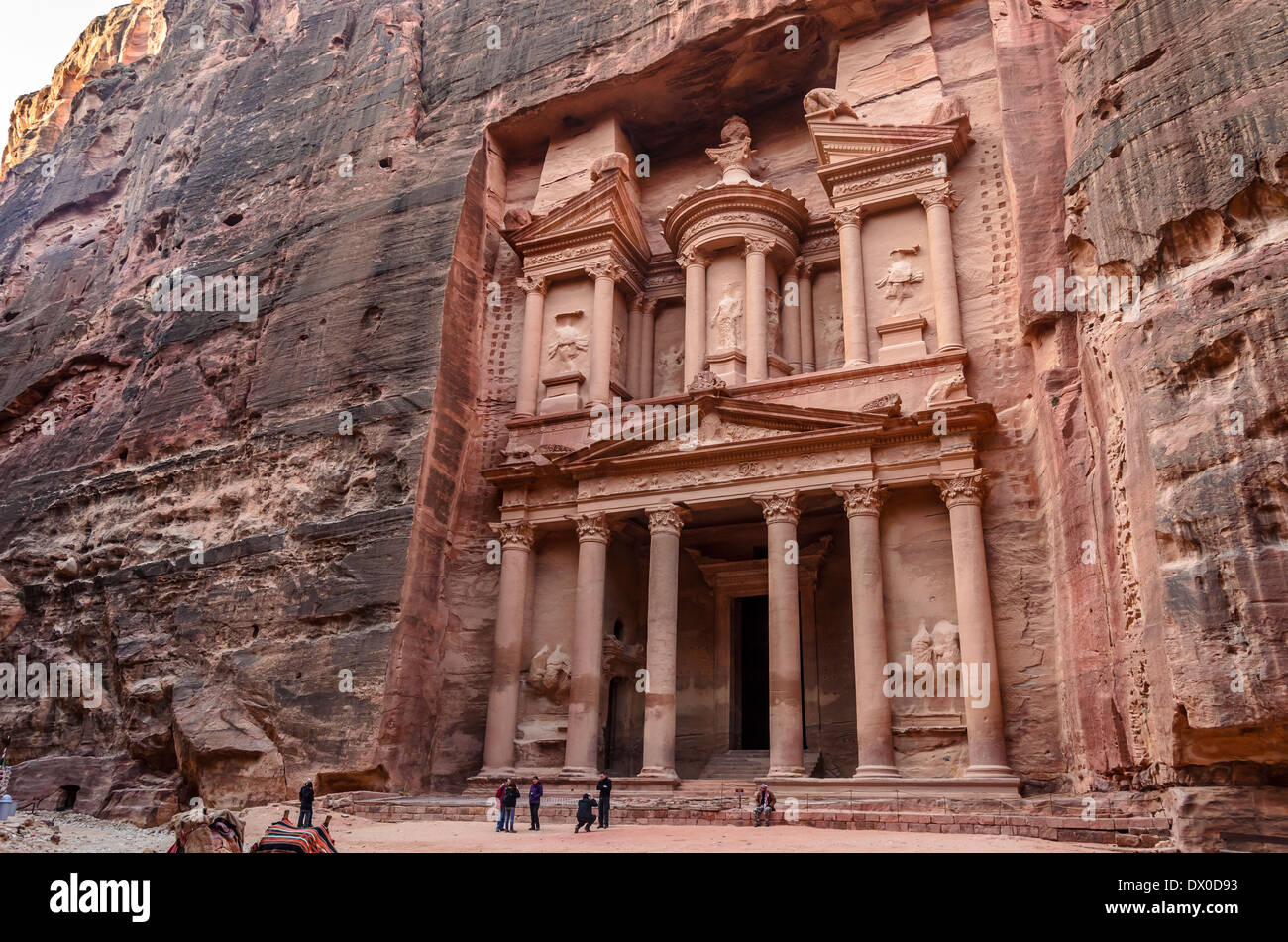 Tesoro de Petra en Jordania Foto de stock