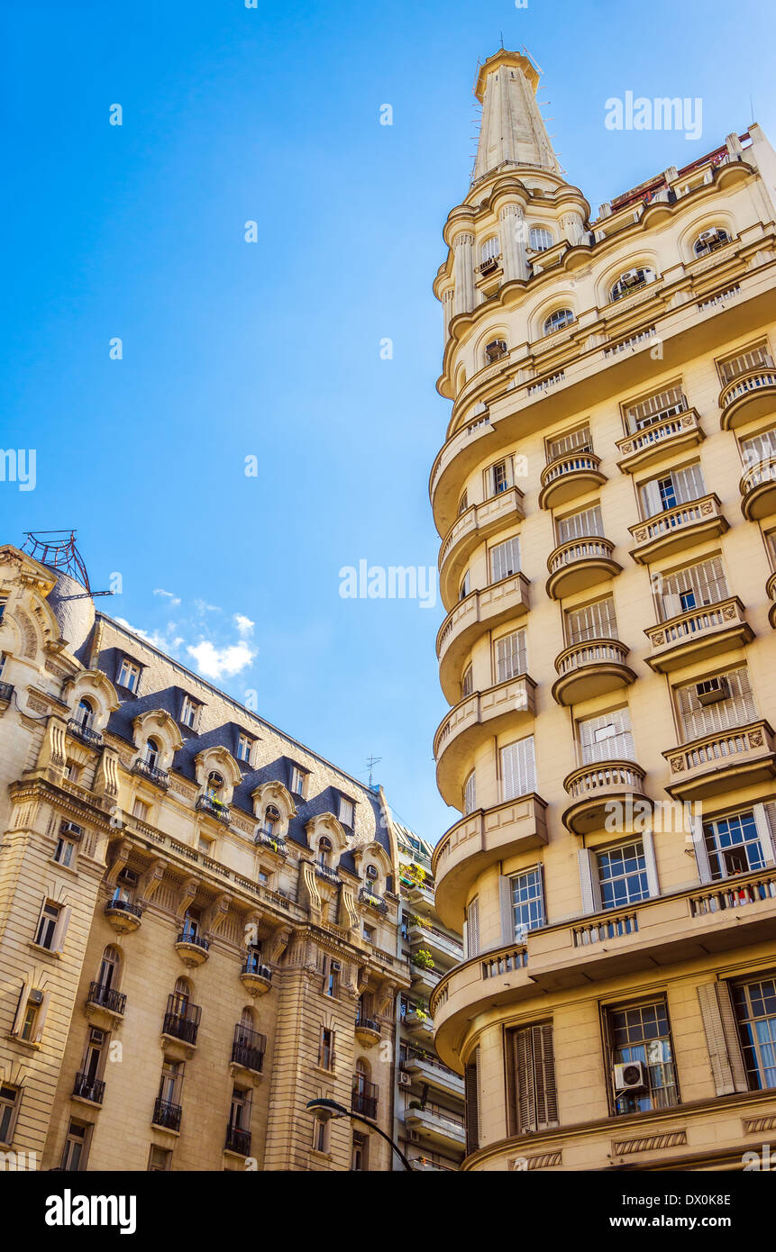 La arquitectura de estilo francés en el barrio de Recoleta en Buenos