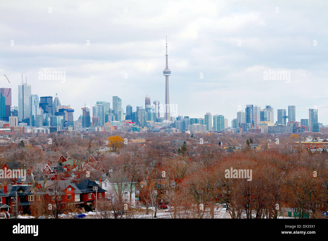 Vista de la ciudad de Toronto, Canadá Foto de stock