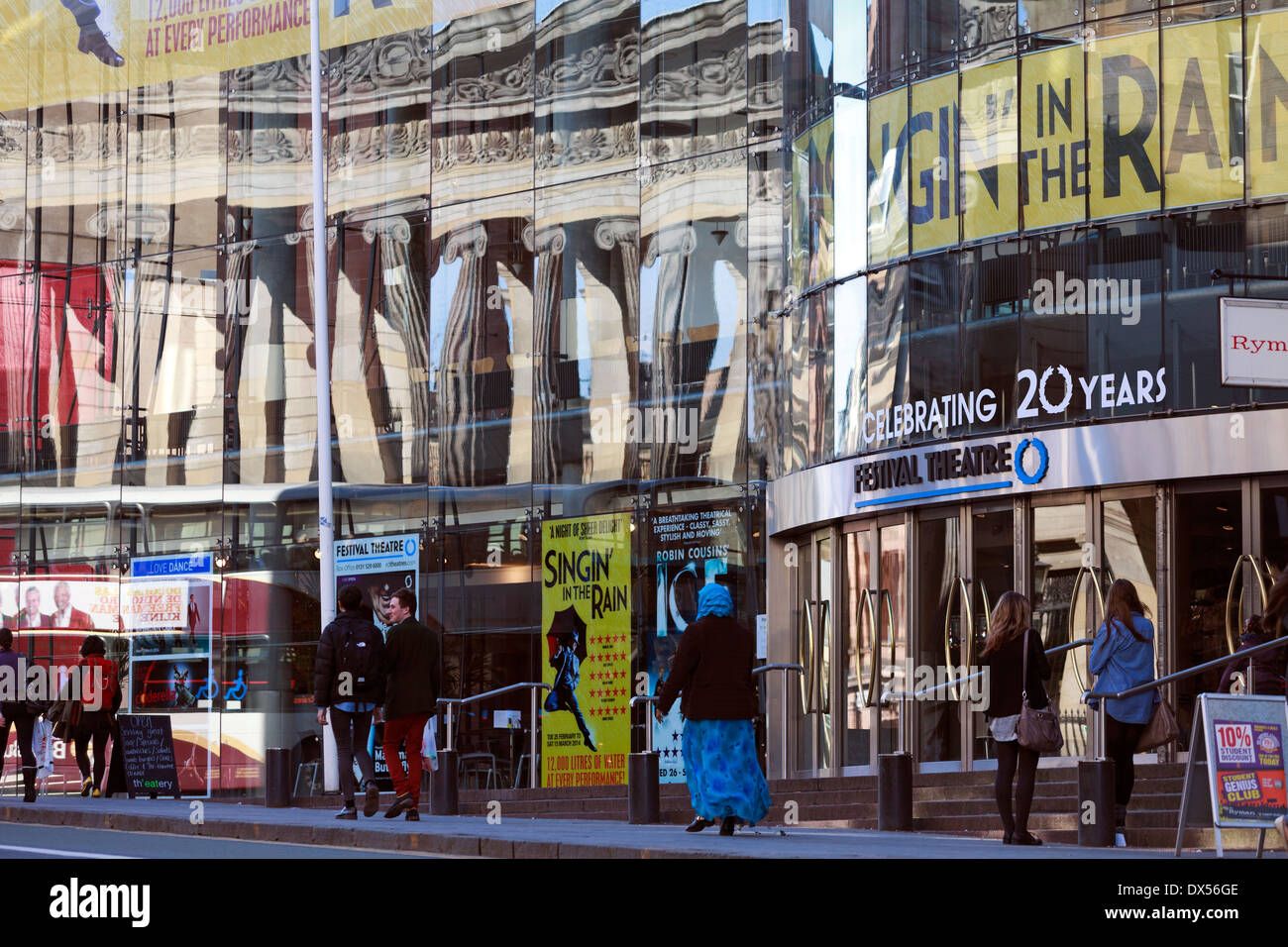 El Festival de Teatro en Nicholson Street, Edimburgo Foto de stock