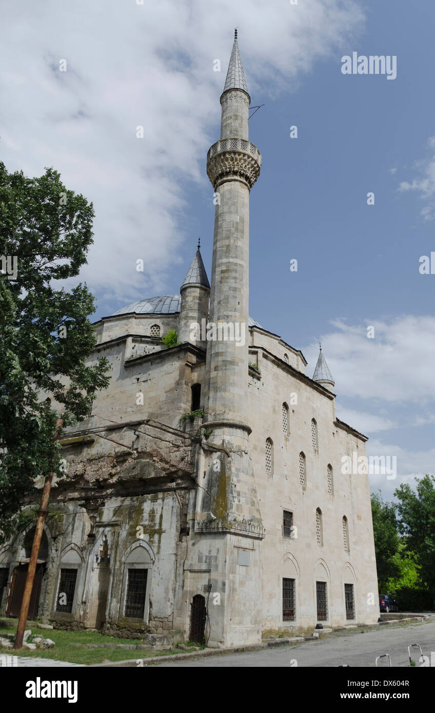 Fragmento de la mezquita más hermosos de la península de los Balcanes, Ibrahim Pasha, Razgrad Bulgaria Foto de stock