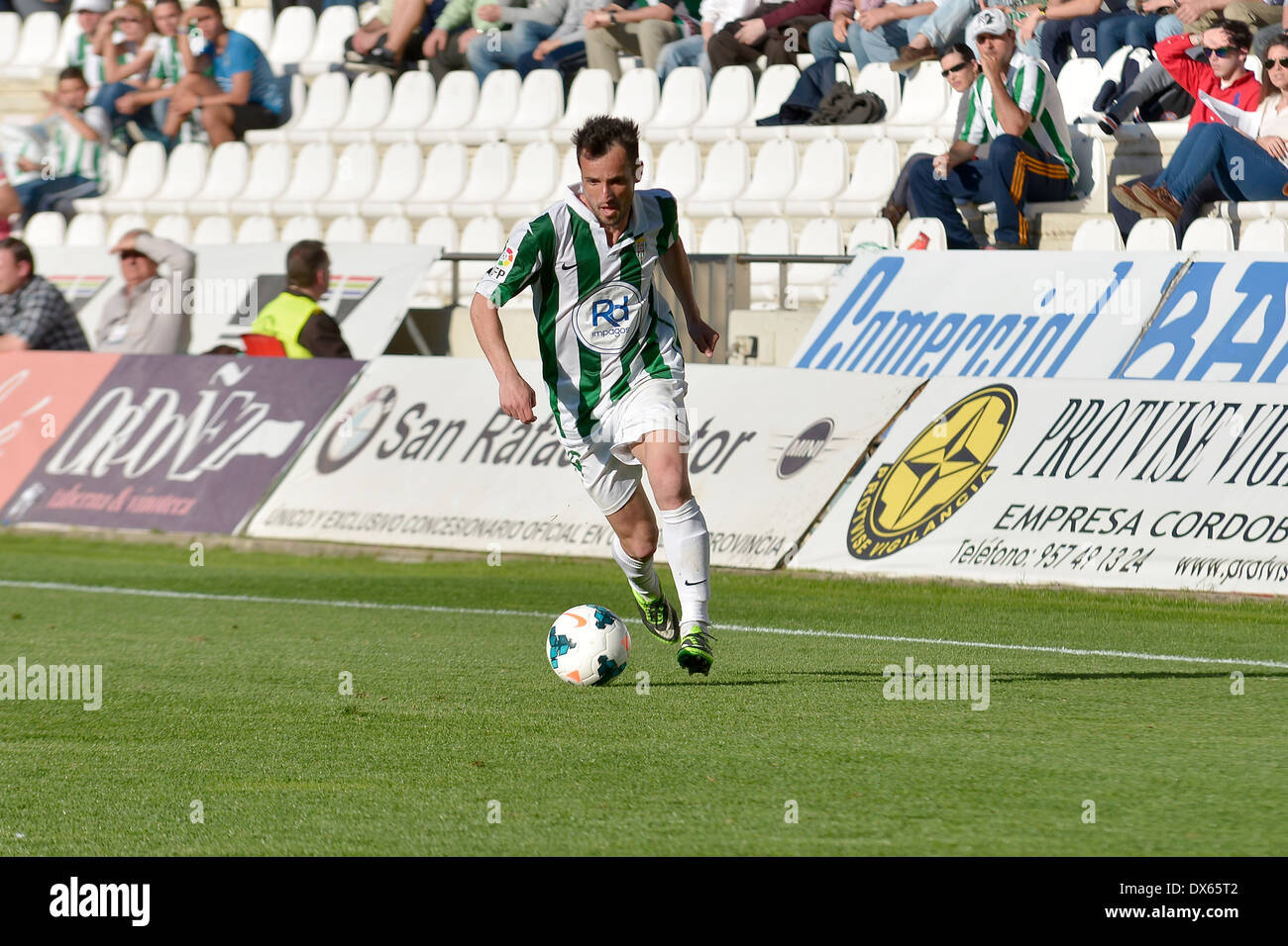 Fútbol, deporte, equipo de 2014, liga, bola,Córdoba CF Foto de stock