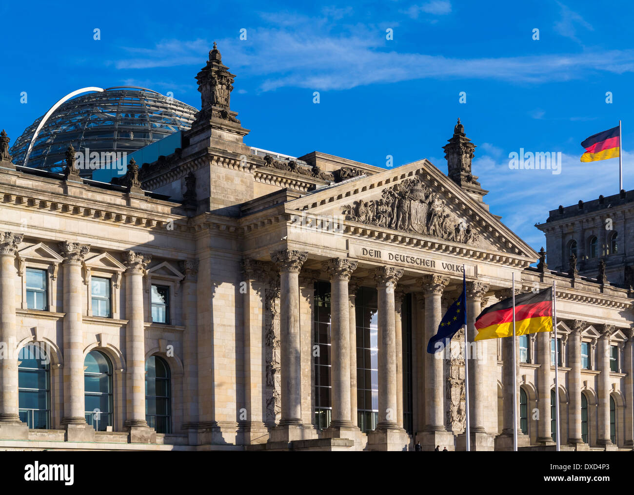 El Reichstag, Berlín, Alemania, Europa Foto de stock