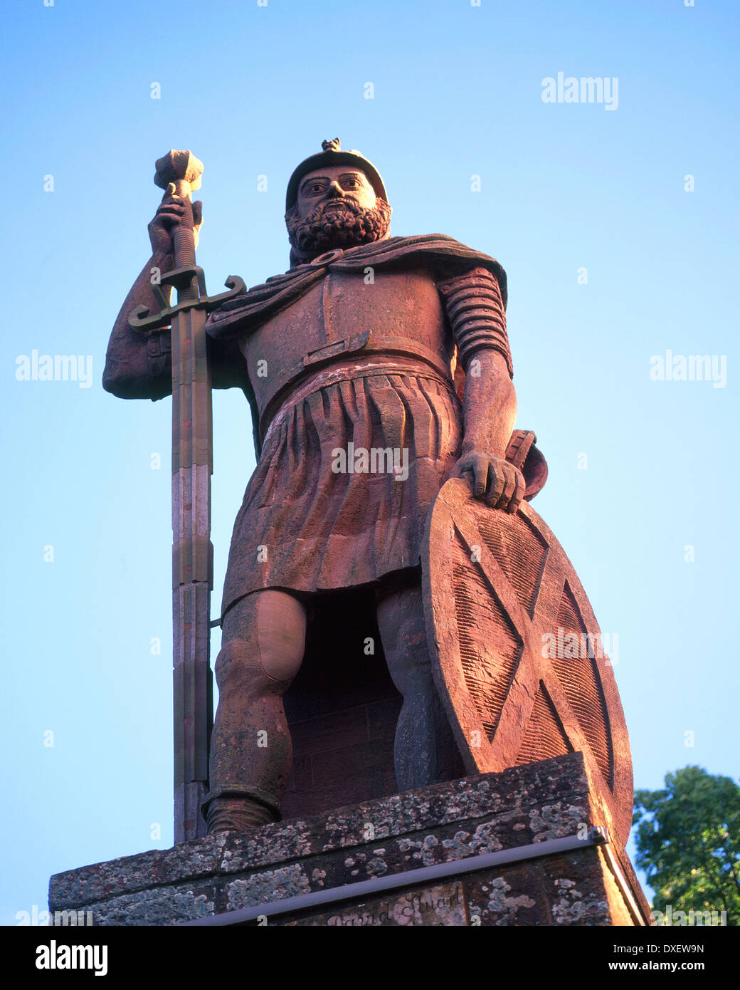 Estatua de William Wallace - Scottish Borders Foto de stock