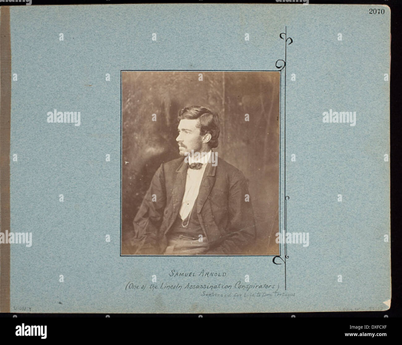 Samuel Arnold. (Uno de los conspiradores del asesinato de Lincoln) Samuel Arnold. (Uno de los conspiradores del asesinato de Lincoln) Foto de stock