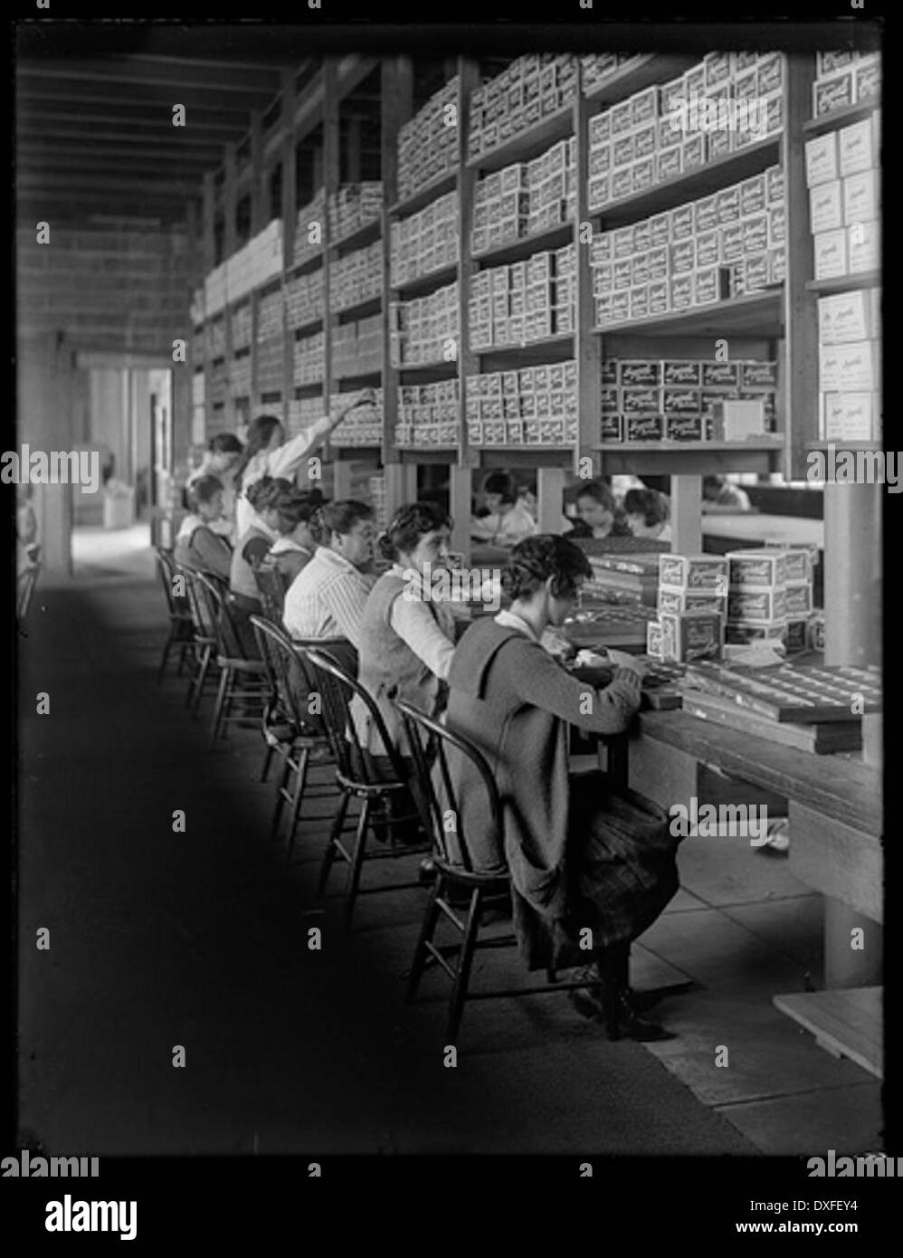 Las condiciones de trabajo, Ingersoll Watch Company Foto de stock