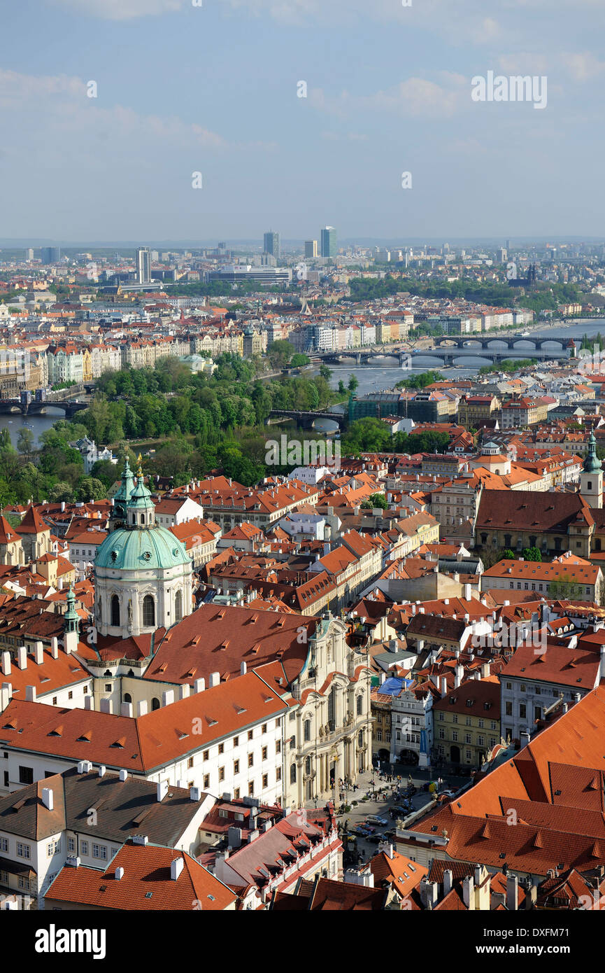 Centro histórico de la ciudad, Praga, Bohemia, República Checa Foto de stock