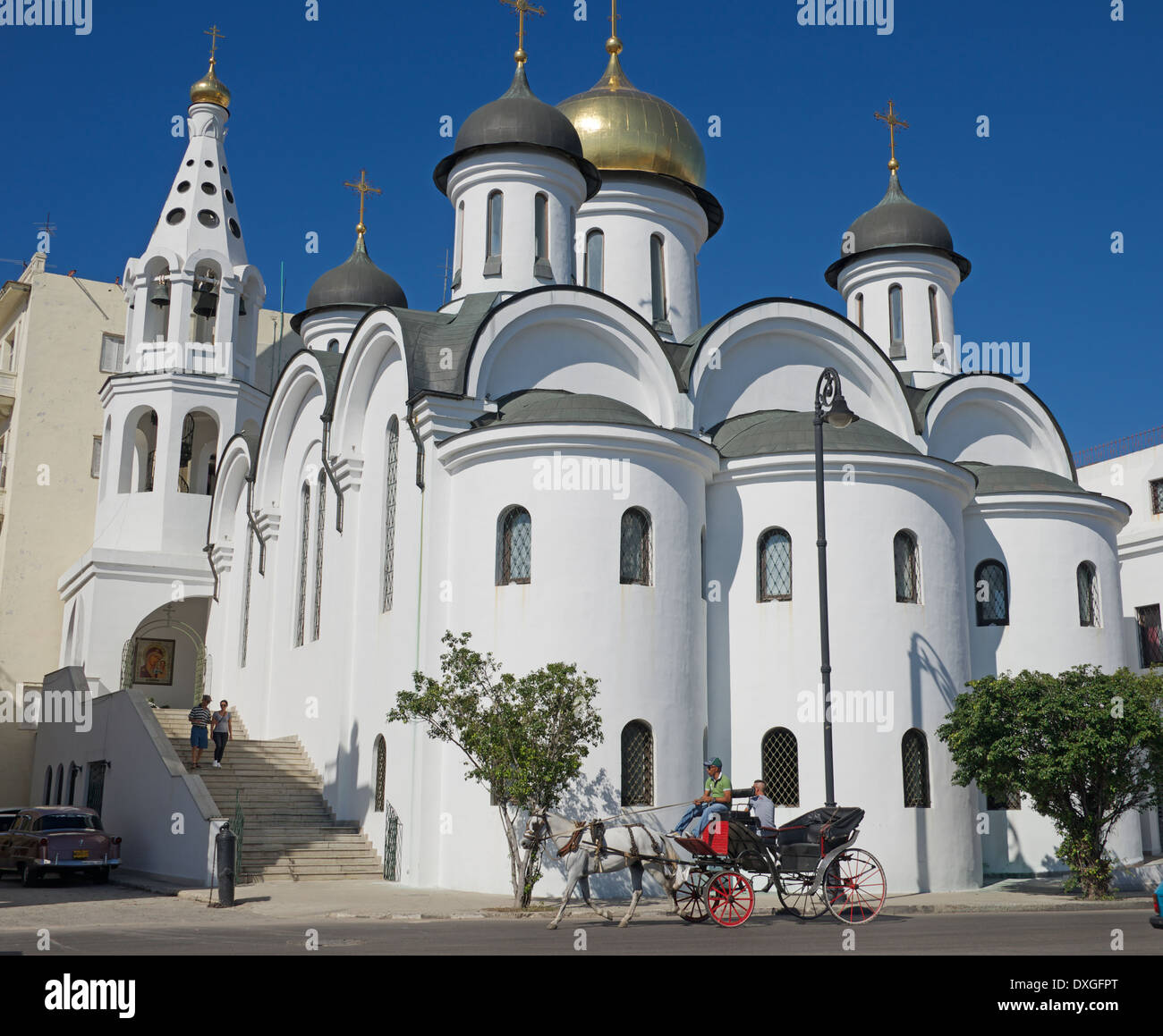 Iglesia Ortodoxa Rusa de La Habana Vieja Cuba Foto de stock