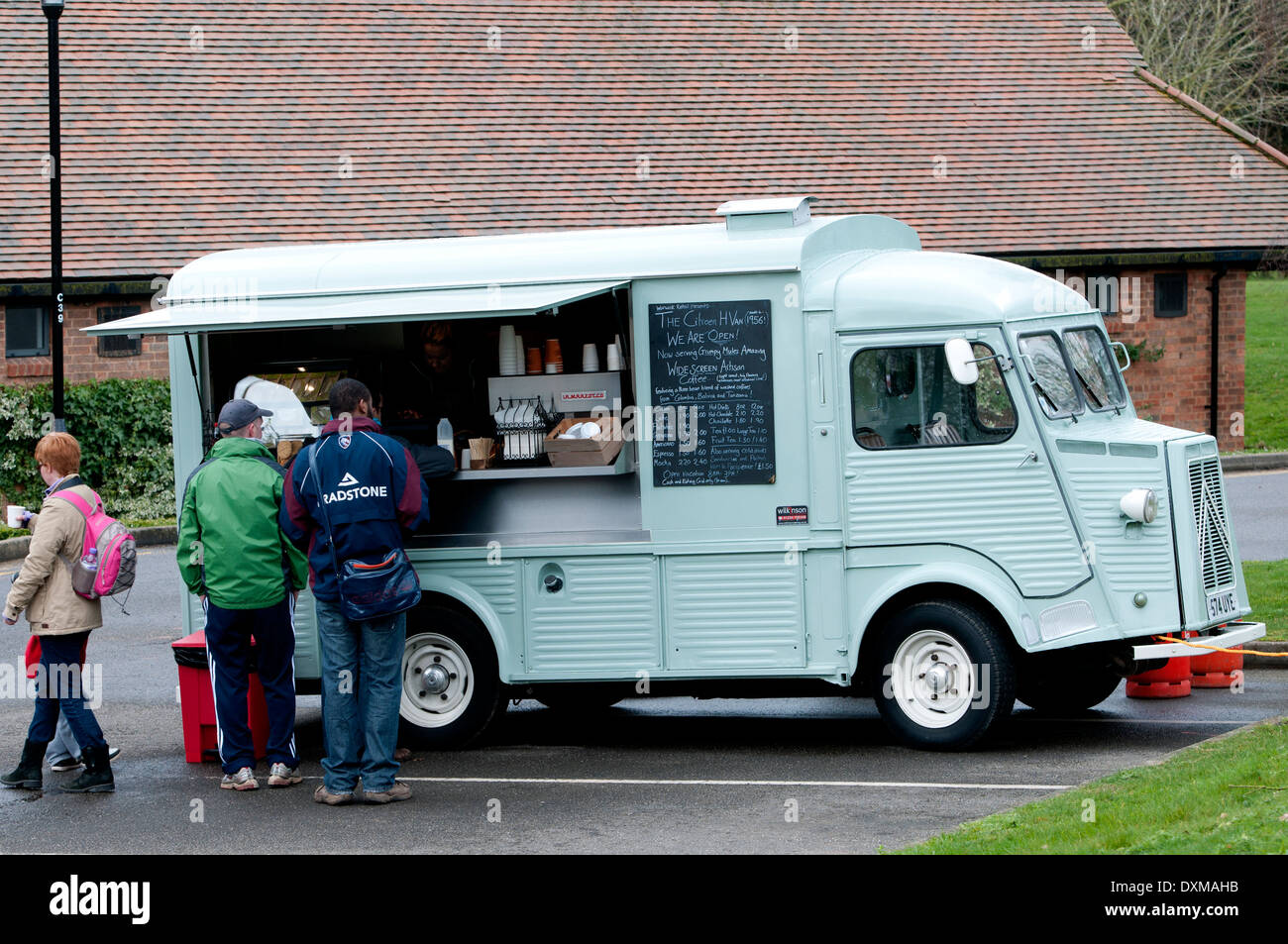 Citroën H Van mobile cafe. Foto de stock