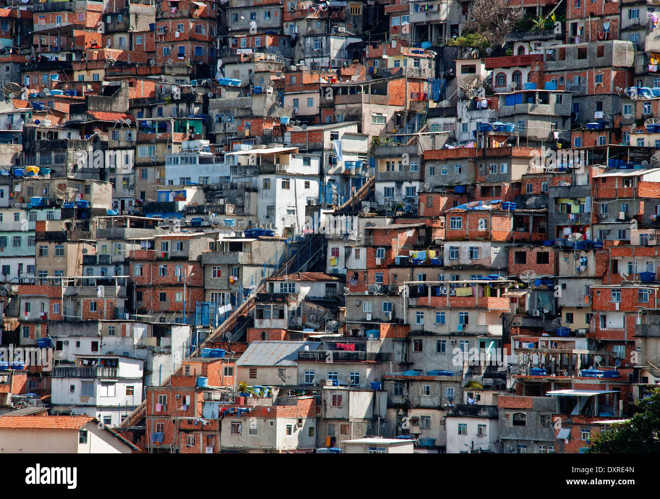 Las favelas en Río de Janeiro, Brasil Foto de stock