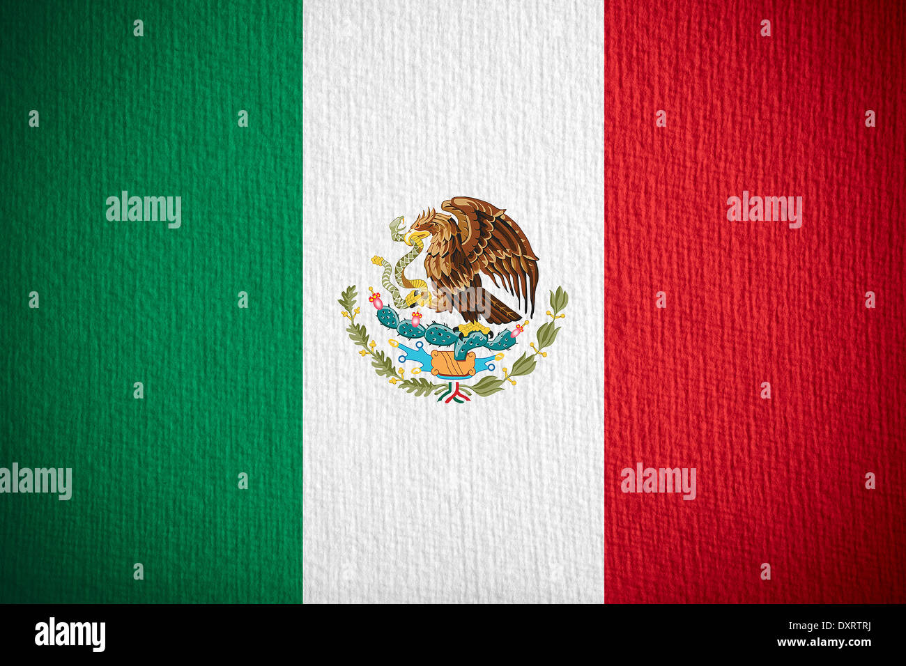 La bandera de México o mexicano de fondo sobre el papel de banner  Fotografía de stock - Alamy