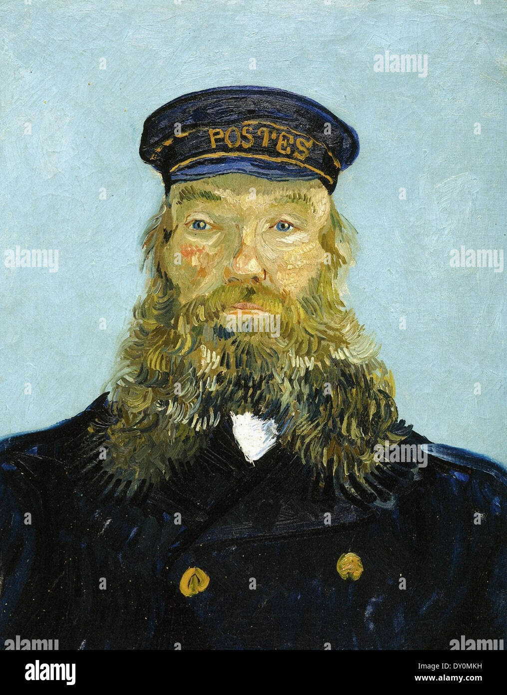 Vincent van Gogh retrato del cartero Joseph Roulin Foto de stock