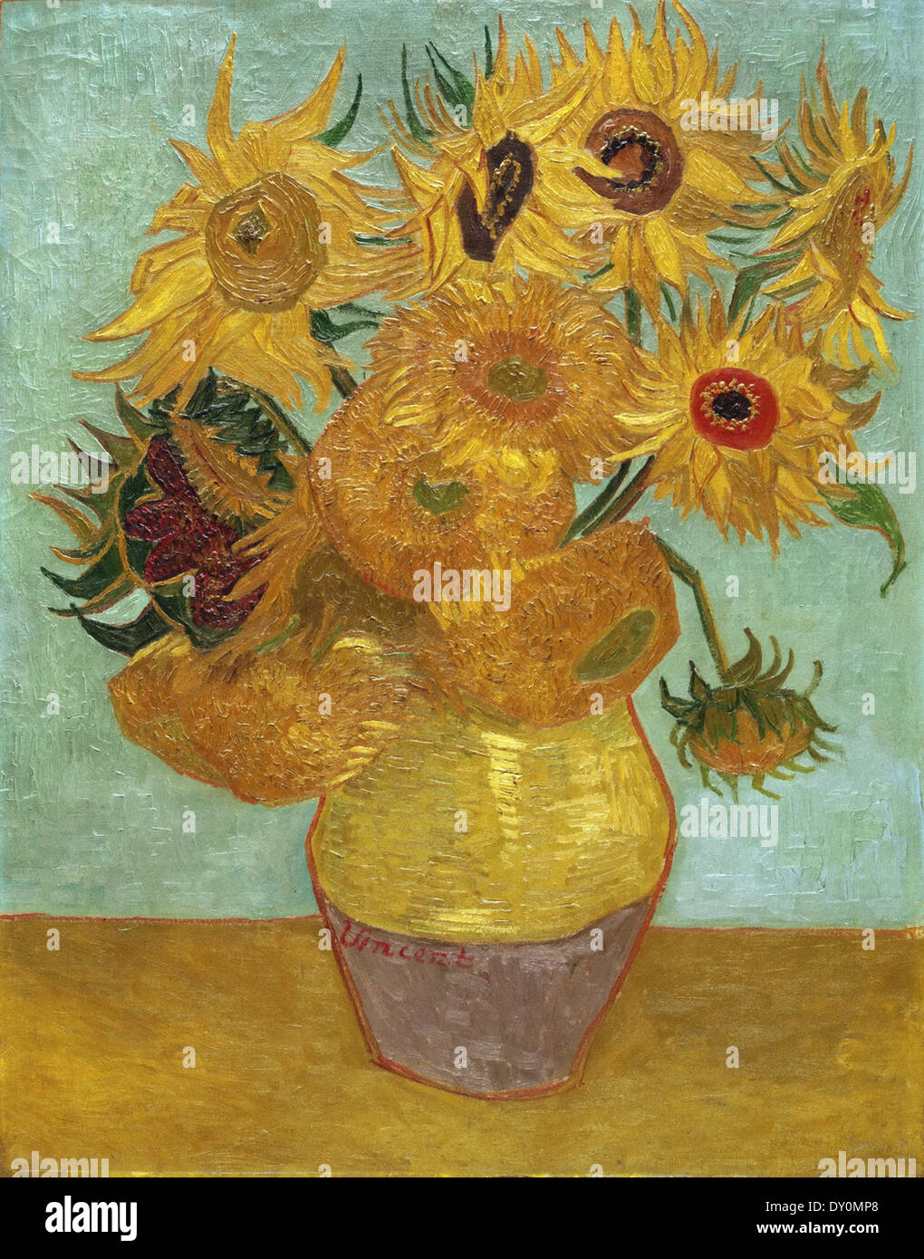 Vincent Van Gogh Girasoles 6 Foto de stock