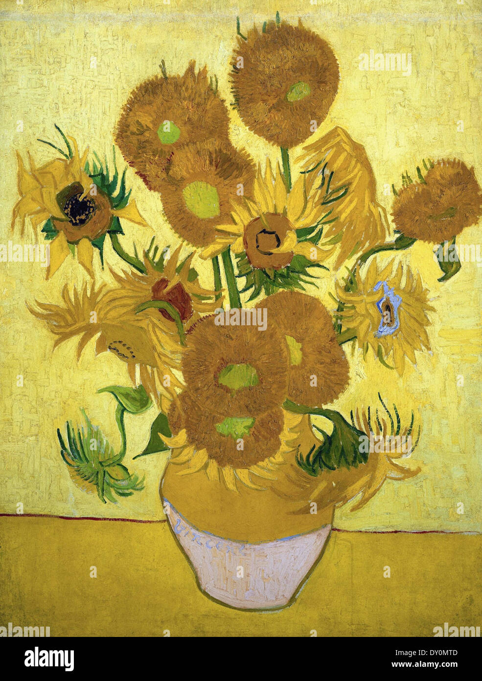 Vincent Van Gogh girasol Foto de stock