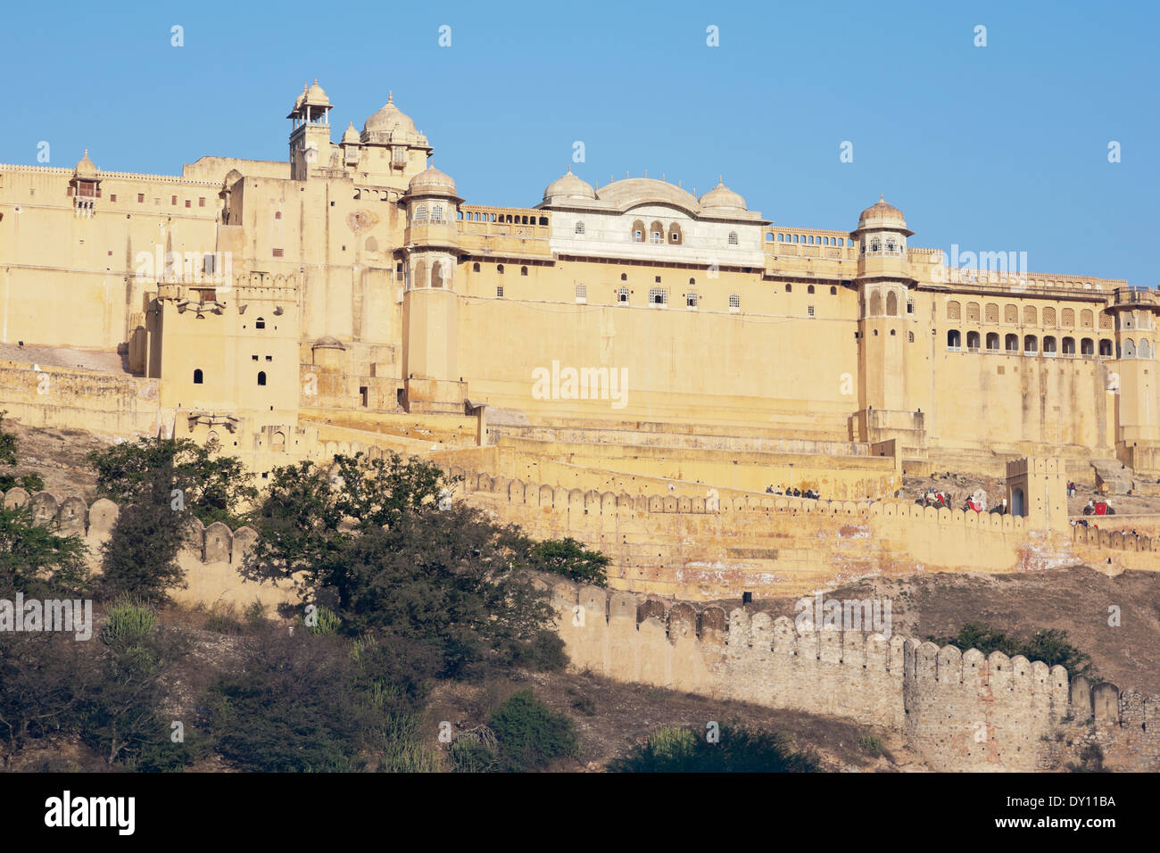 Ámbar, Rajasthan, India. Ámbar Fort-Palace Foto de stock