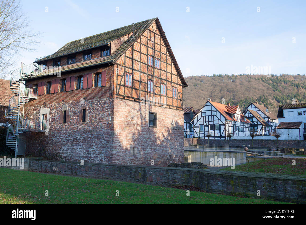 Baron Muenchhausen Museum, Bodenwerder, Weserbergland, Baja Sajonia, Alemania Foto de stock