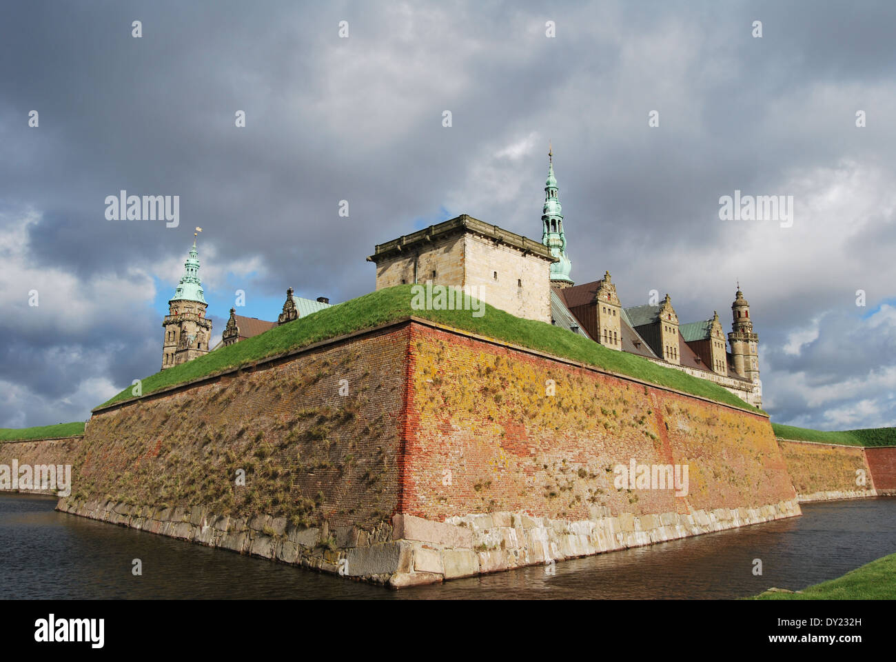 El castillo de Elsinore, Hamlet es la residencia, Helsingor, danmark Foto de stock