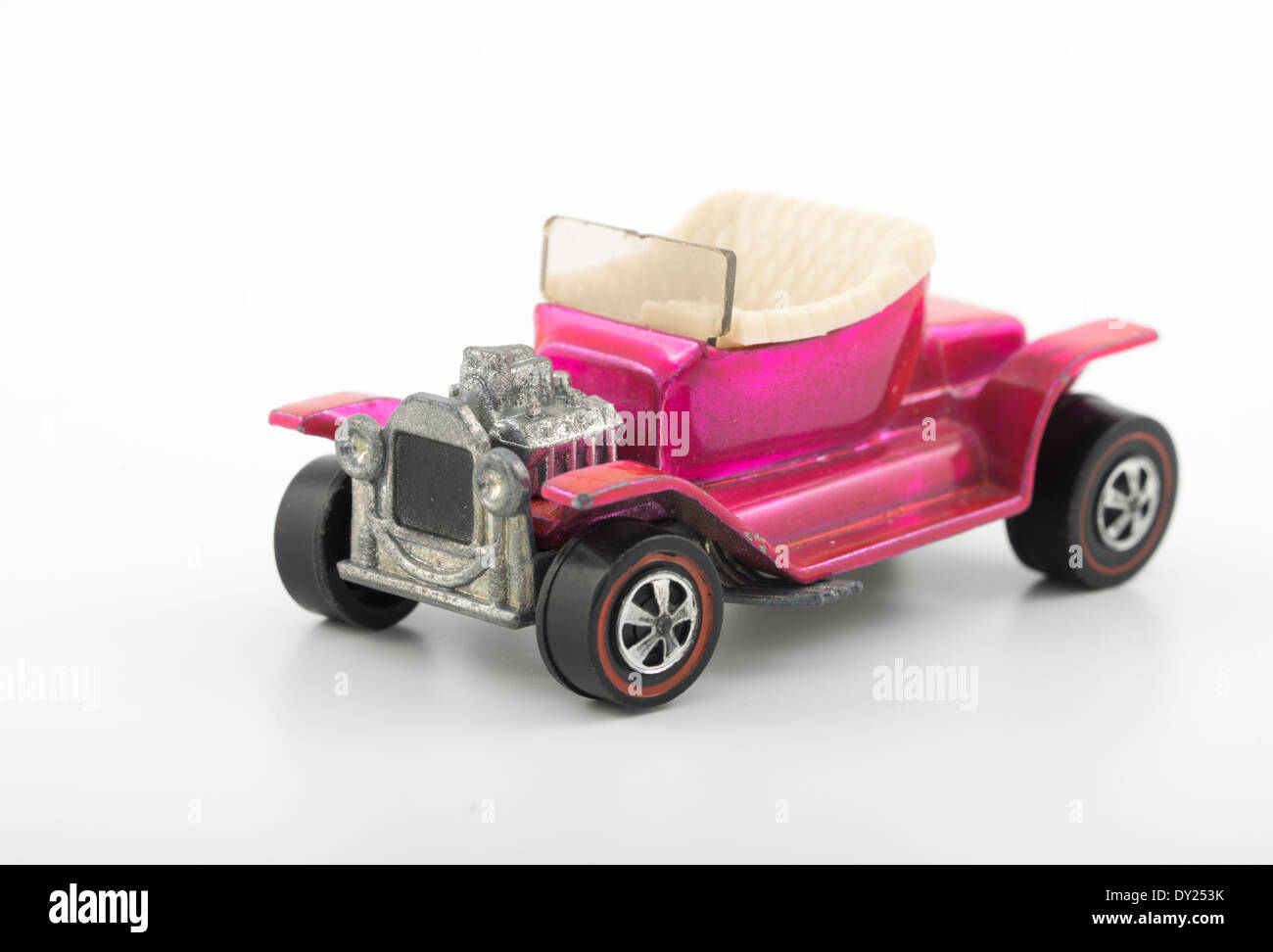 Rosa Hot Heap, Hot Wheels die-cast coches de juguete de Mattel 1968 con pintura Spectraflame Foto de stock