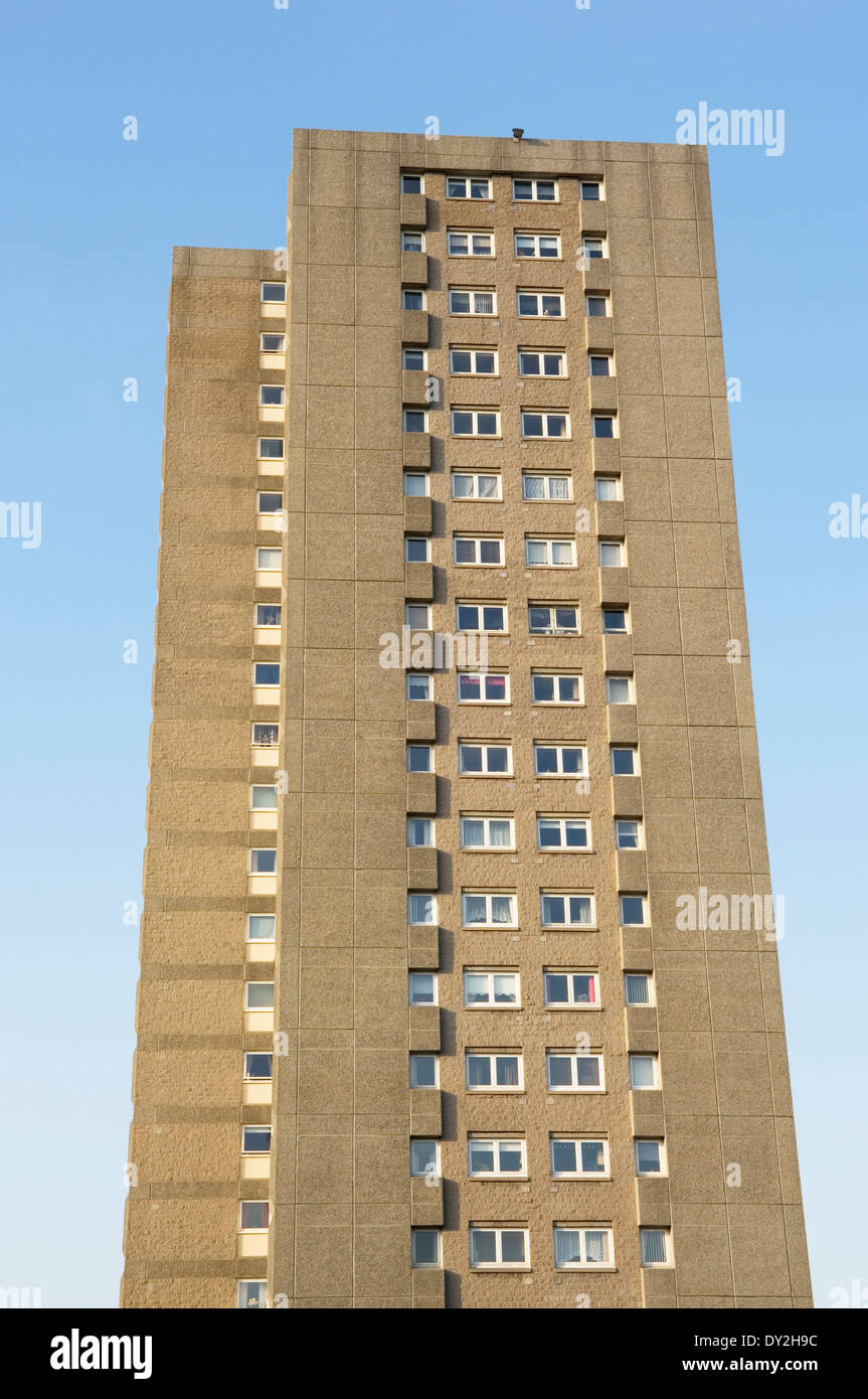 Tower Block en Aberdeen, Escocia. Foto de stock