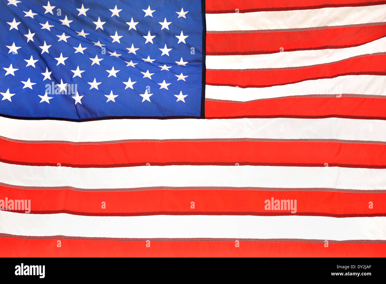 La bandera nacional de los Estados Unidos de América. Foto de stock