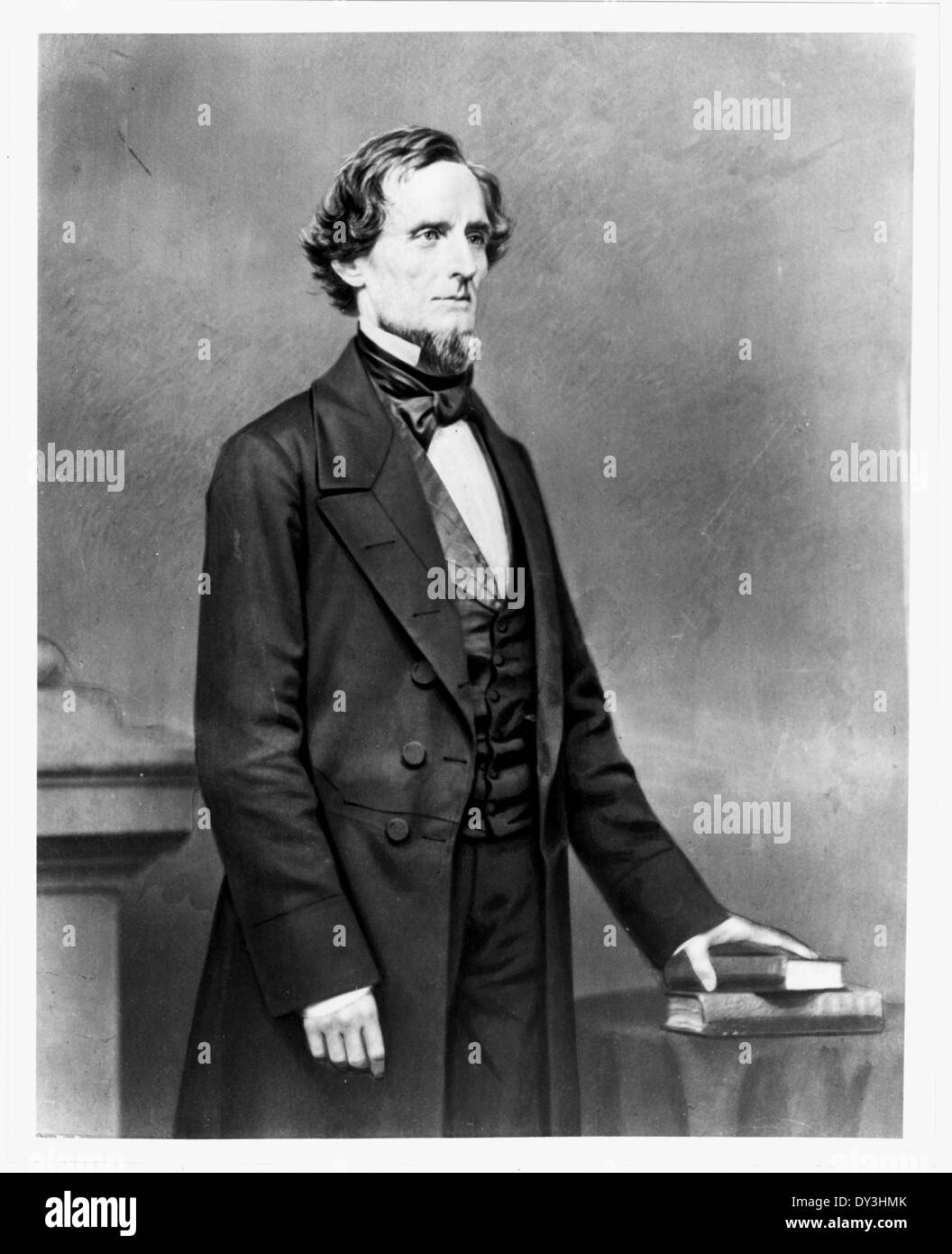 Retrato de Jefferson Davis. Foto de stock