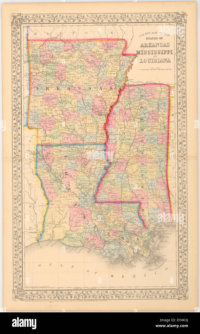 Mapa del condado de louisiana fotografías e imágenes de alta resolución