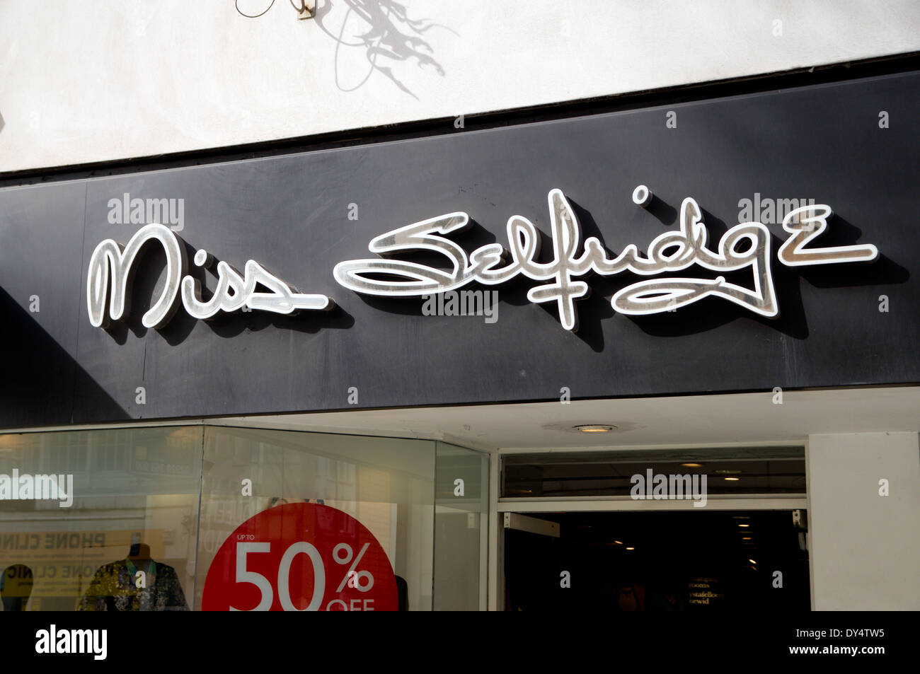 Miss Selfridge shop, Cardiff, Gales. Foto de stock
