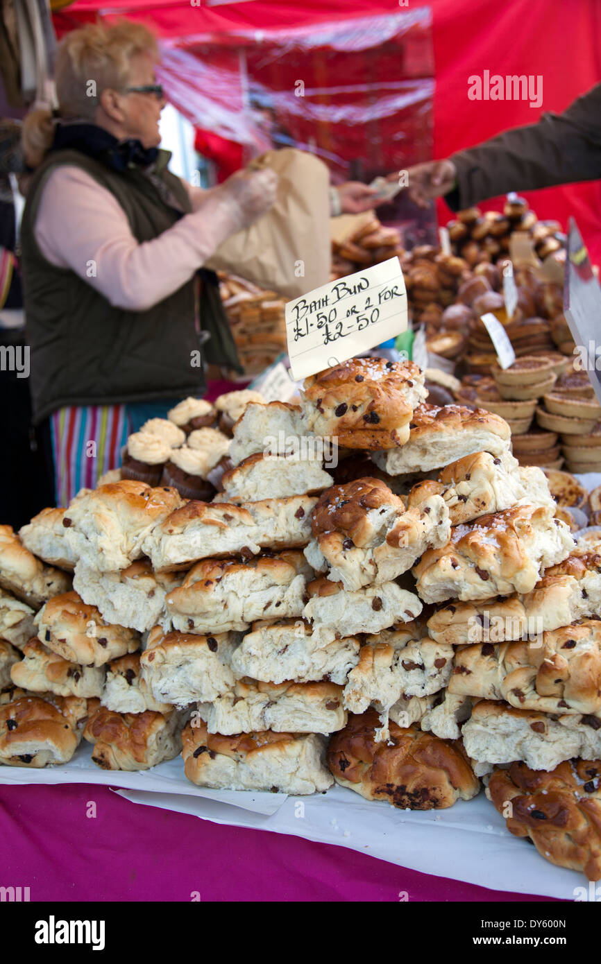 Mercado de Portobello, bollería cale - baño Buns - London W11 - UK Foto de stock