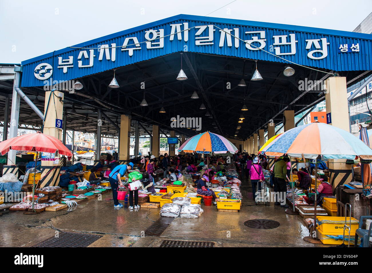 Mercado, Busan, Corea del Sur, Asia Foto de stock