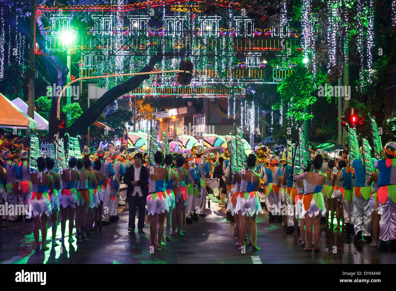 Luces de carnaval, bailes, mitos y leyendas. Foto de stock