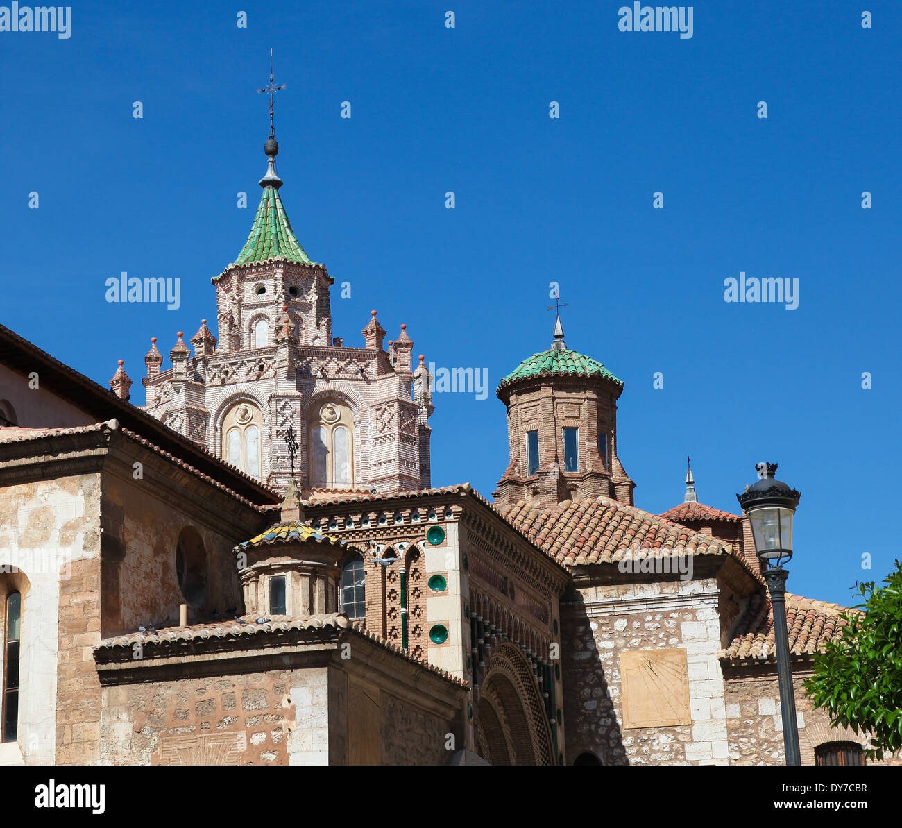 Típica arquitectura mudéjar de Teruel, Aragón, España oriental. Foto de stock