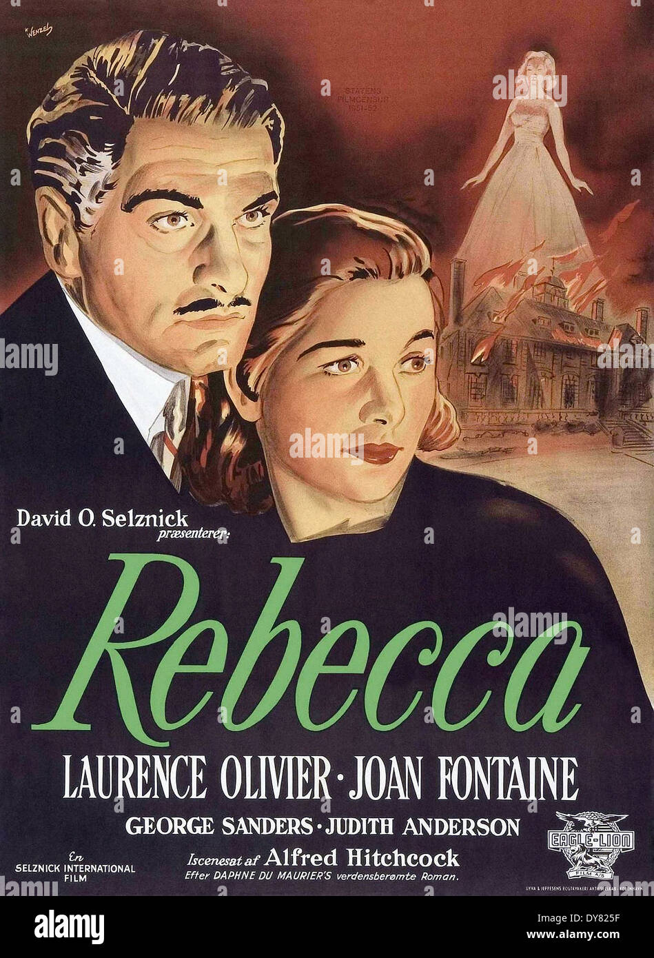 Rebecca Poster película dirigida por Alfred Hitchcock United