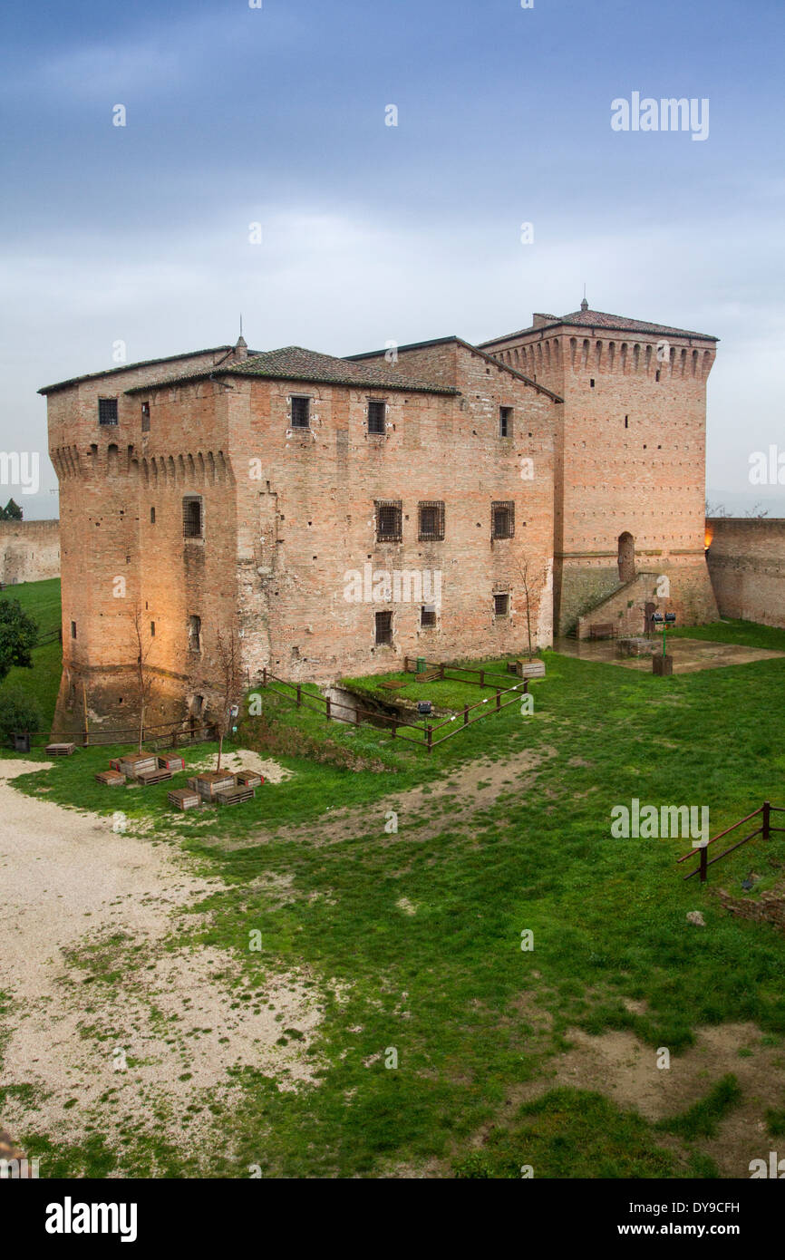 Rocca Malatestiana, Cesena, Emilia Romagna, Italia Foto de stock