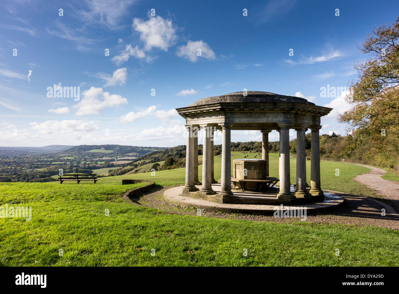Inglis Memorial en Colley Hill, Reigate, Surrey, Reino Unido Foto de stock