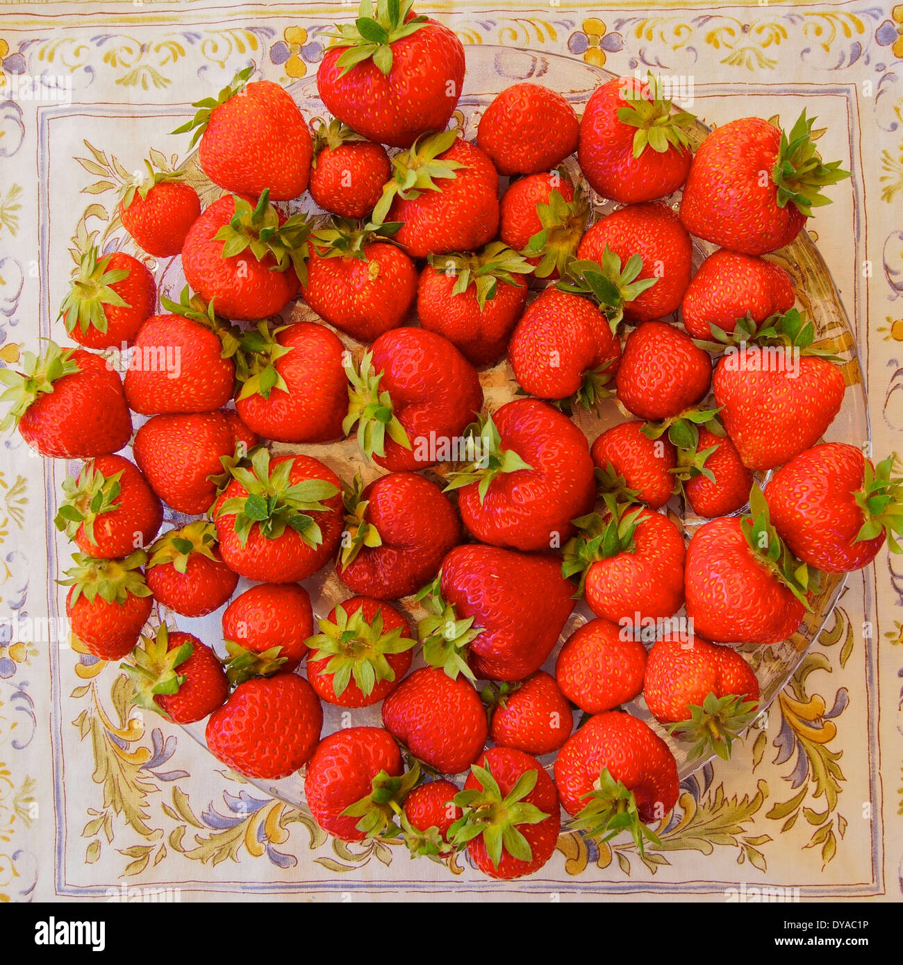 Frutas, fresas, rojos, alimentos, frutas, Foto de stock