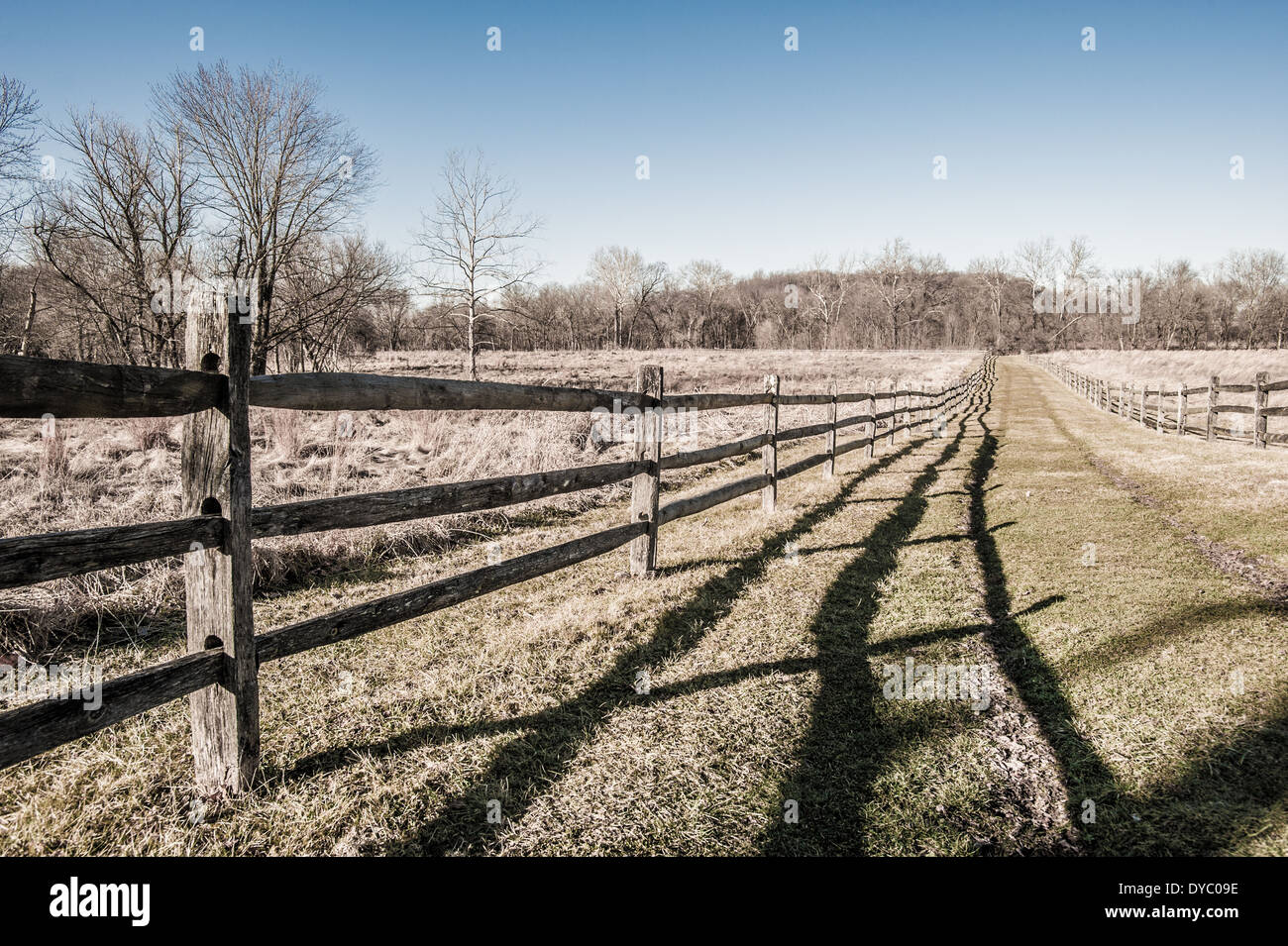 Sitio histórico campo de batalla de Monocacy Foto de stock