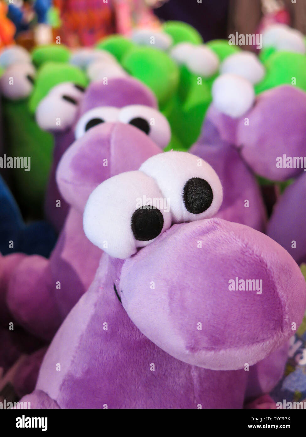 Juguetes de peluche, la FAO Schwarz tienda de juguetes Estrella Interior, NYC Foto de stock