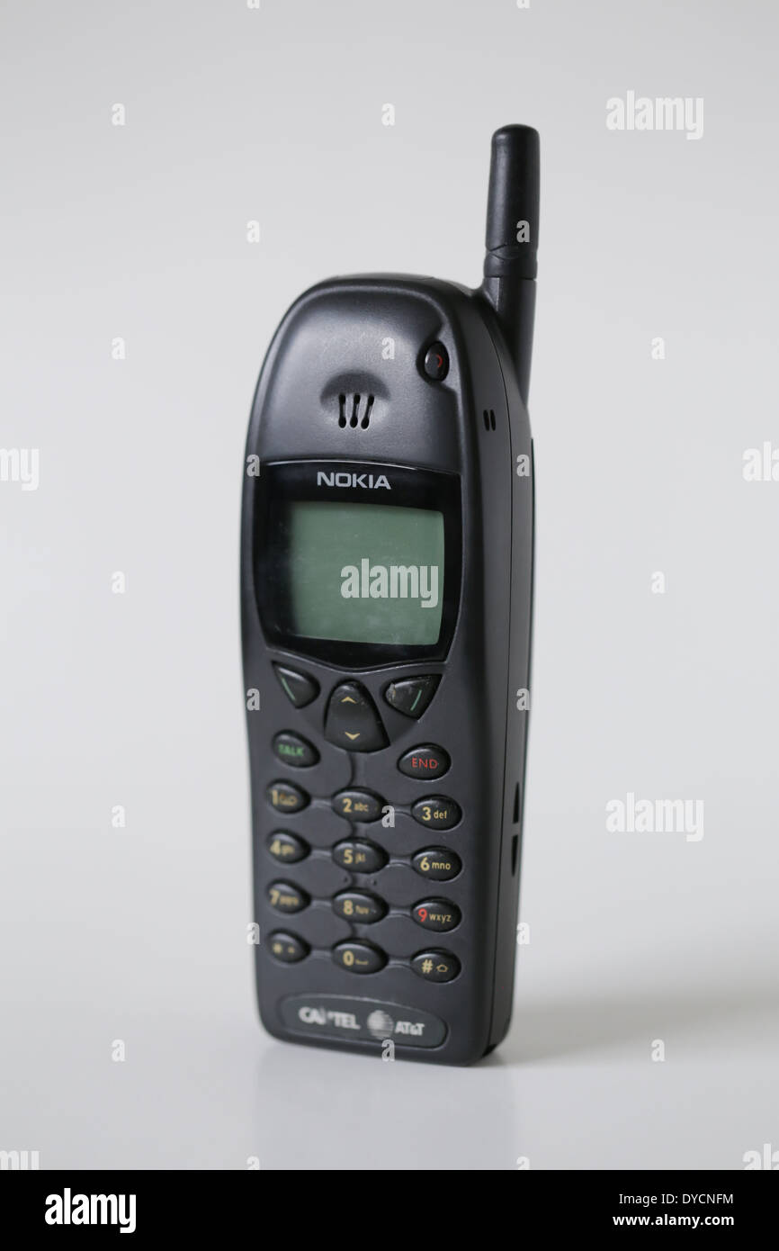Viejo Nokia teléfono celular 'Mobile phone'. Foto de stock