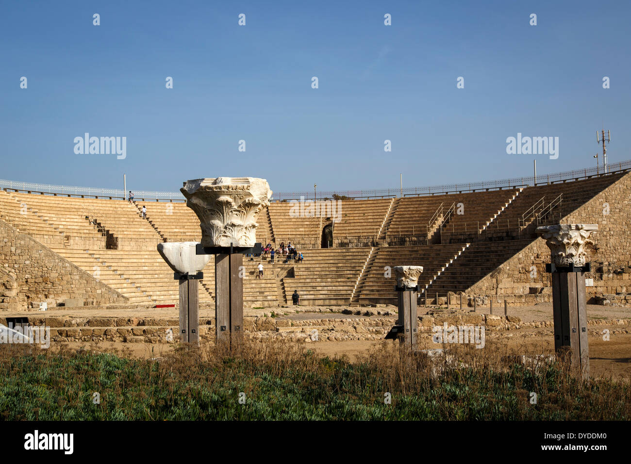 El anfiteatro romano, Cesarea, Israel. Foto de stock