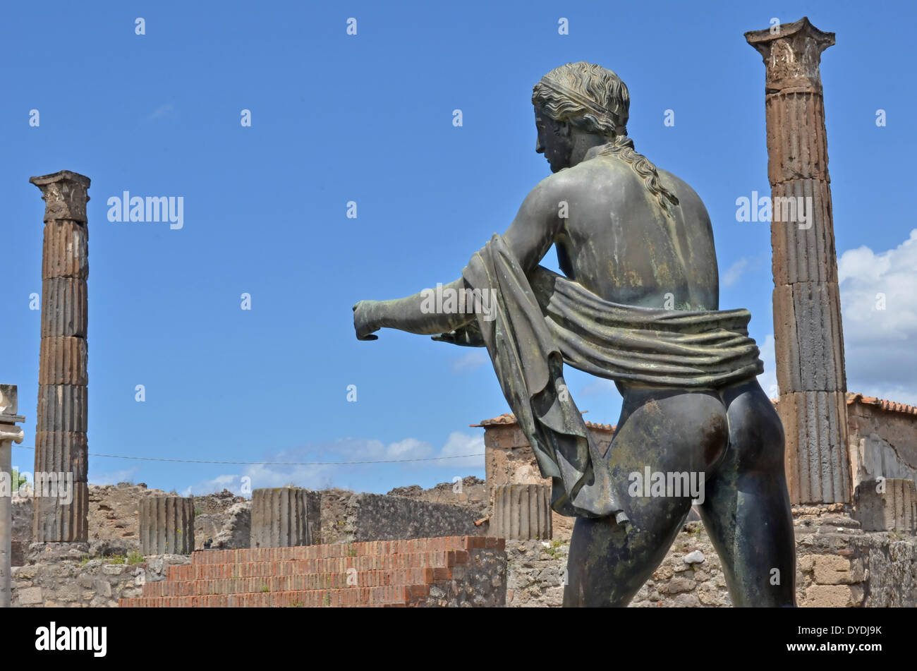 Italia Europa romanas de la antigua Roma, Pompeya, el Vesubio ruinas la ciudad conserva restos de la historia del arte de la arquitectura de preservación erupción Foto de stock