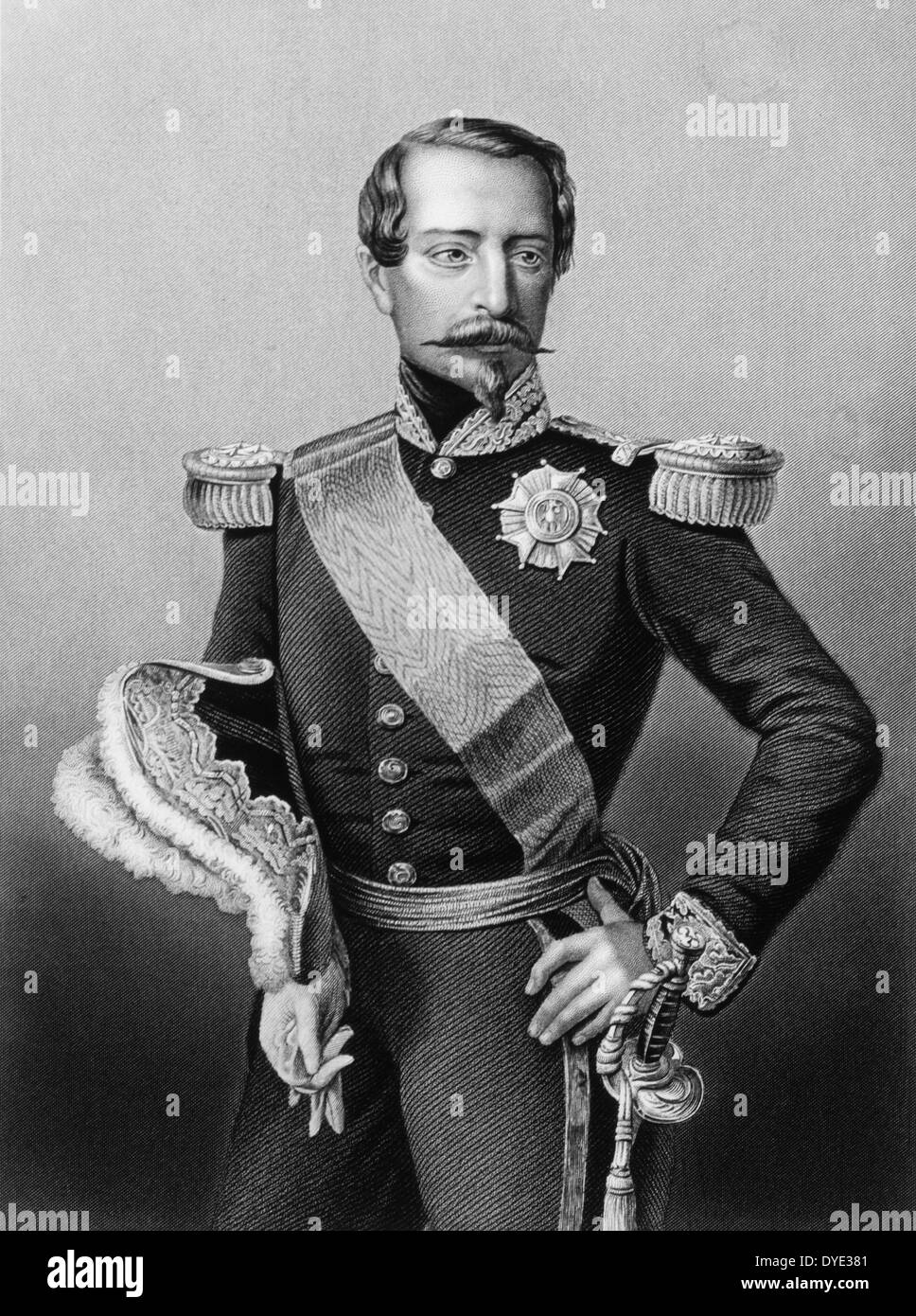 Napoleón III (1803-1873), Emperador de Francia 1852-1870, Retrato Foto de stock
