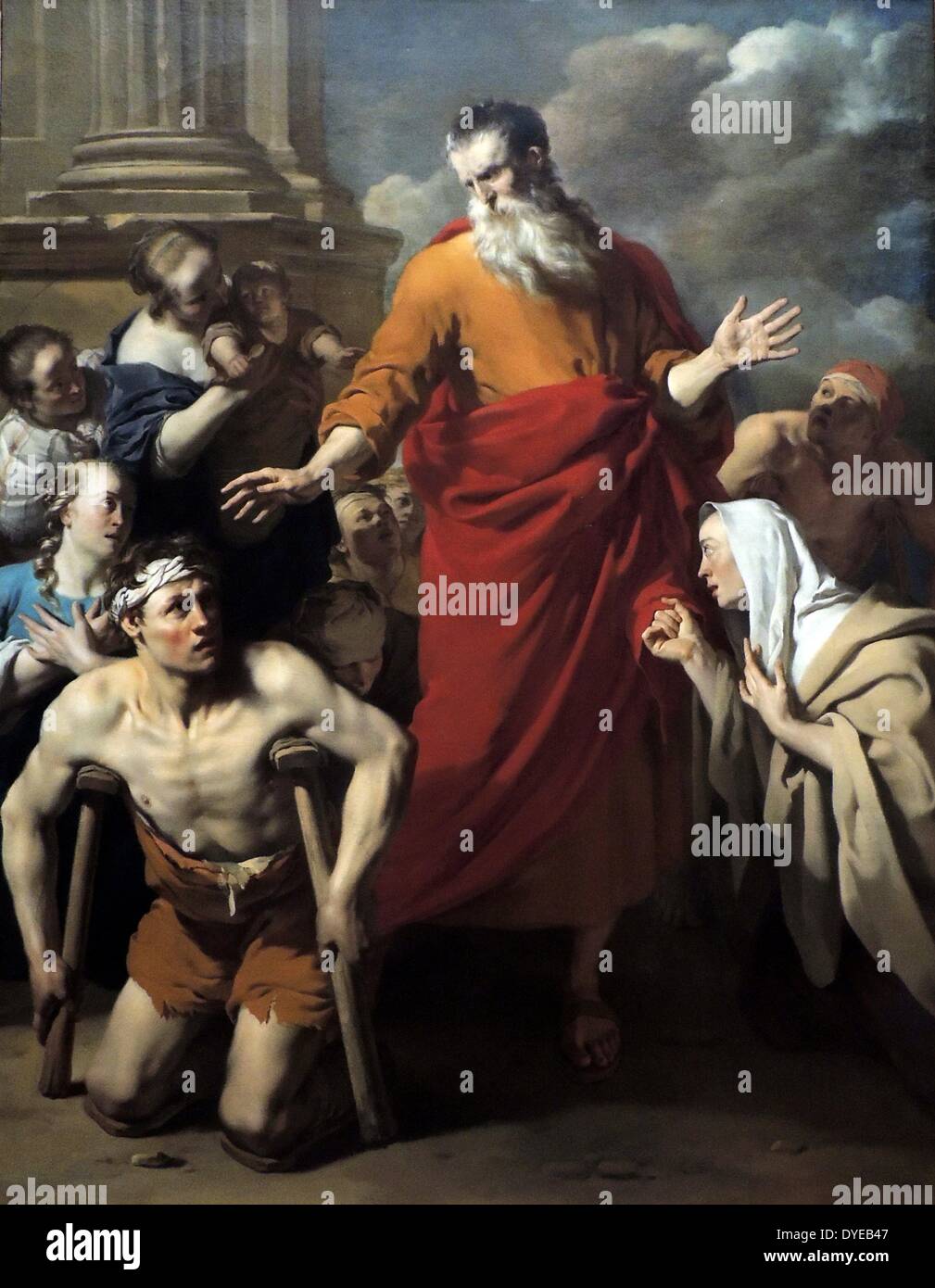 San Pablo la curación del tullido en Listra Karel Dujardin (1626-1678) óleo  sobre lienzo, 1663 Dujardin no sólo paisajes pintados con estilo italiano,  pero también grandes pinturas inspiradas en la historia ejemplos