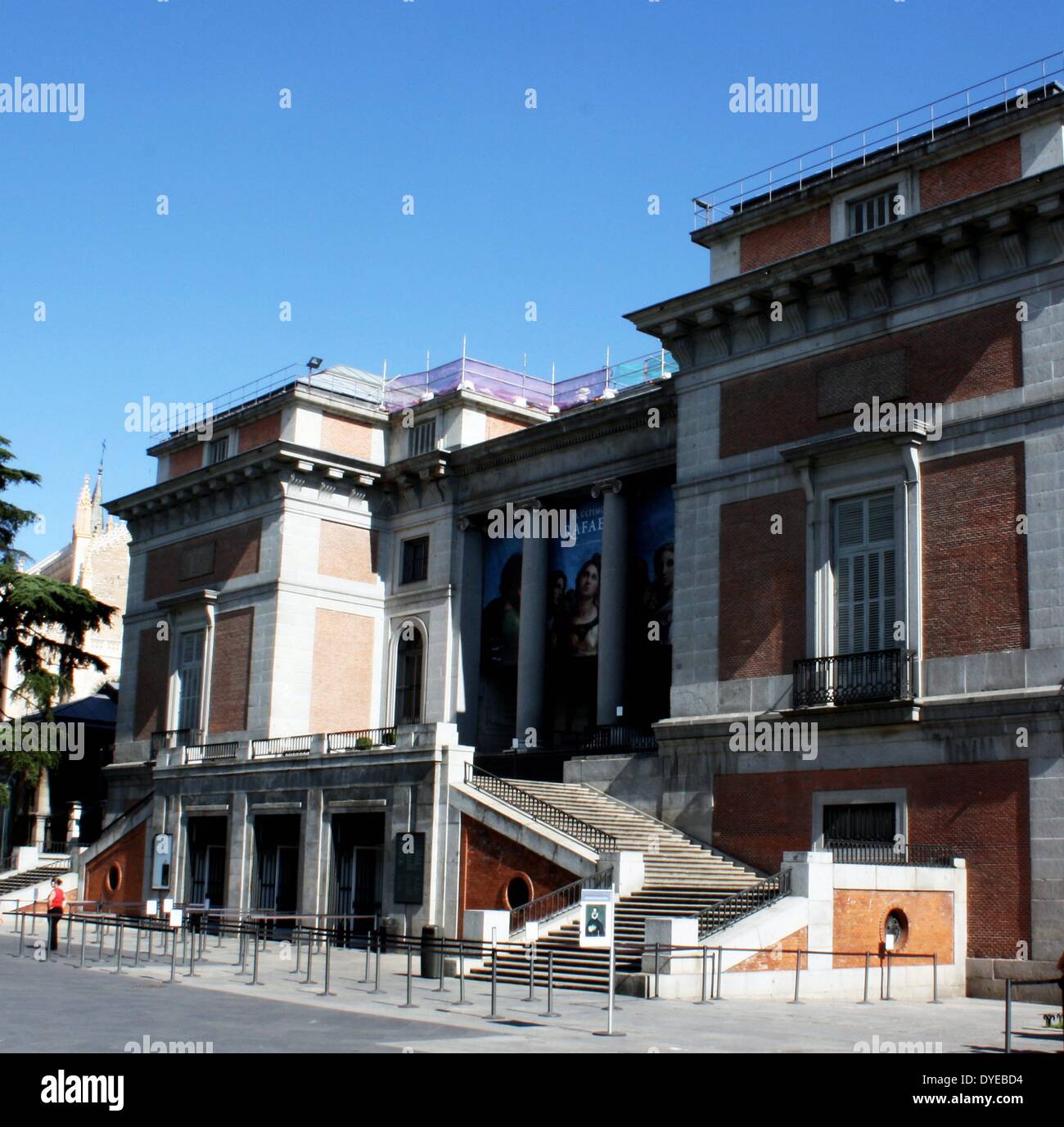 El Museo del Prado. El principal museo de arte nacional español situado en el centro de Madrid. Construido con una arquitectura neoclásica. Madrid. España 2013 Foto de stock