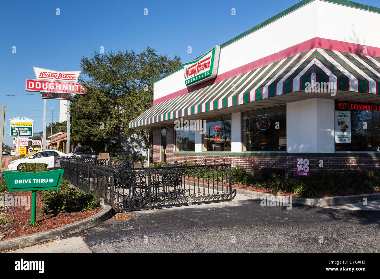 Krispy Kreme donuts Shop, Tampa, Florida, EE.UU. Foto de stock