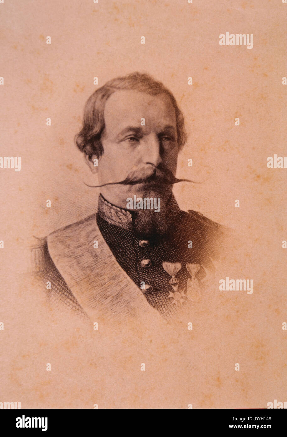 Napoleón III (1803-1873), Emperador de Francia 1852-1870, Retrato Foto de stock