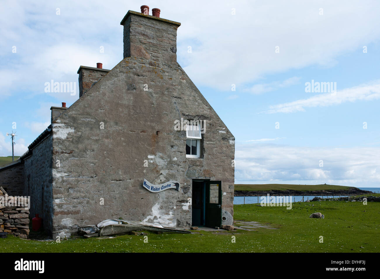 La isla de Noss, Islas Shetland (Escocia, Reino Unido) Foto de stock