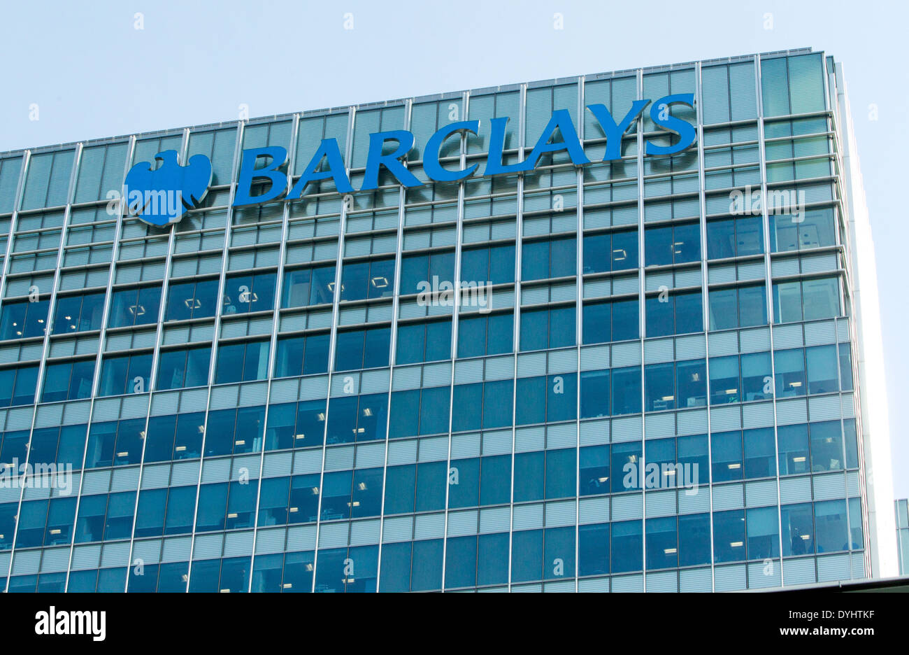 Oficina Barclays,Canadá Square,Canary Wharf Foto de stock